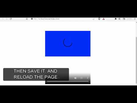 How To Insert Video File In Webpage With HTML #code #html
