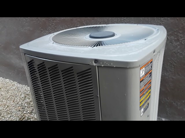 New 2007 5-ton Trane Xb 13 Central air conditioner starting up! - YouTube