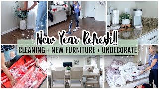 New Year Home Refresh | New Furniture + Clean With Me 2023 | Reset The House For 2023