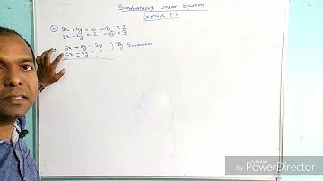 Simultaneous Linear Equation-ML Aggarwal Class IX (Exercise 5.2 Qno - 1) Elimination Method