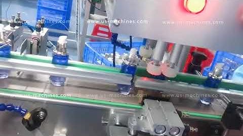 Automatic cosmetic glass bottle pump spray cap capping machine
