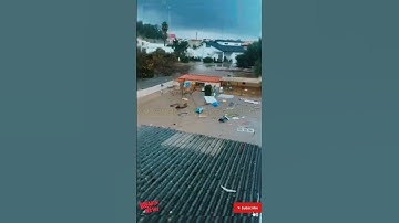 Portugal flood|heavy rainfall|flooding tornado has hit Albufeira|flood in Portugal today|landslides