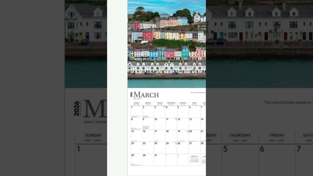 Ireland | 2026 Square Wall Calendar | Plastic-Free
