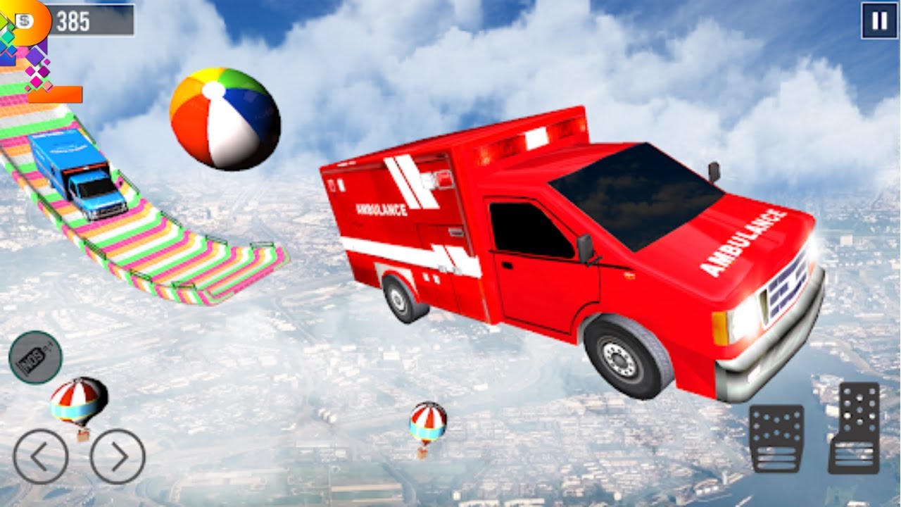 Ambulance Stunts Driving Mega Ramp GT Racing - Impossible Tracks Game - Android Gameplay #2