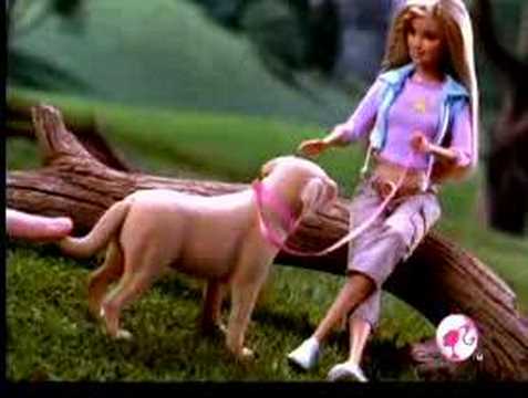 barbie and her dog