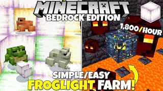 Minecraft Bedrock: EASY Froglight Farm Tutorial! 1,800 Items/Hour! MCPE Xbox PC Ps4 Switch