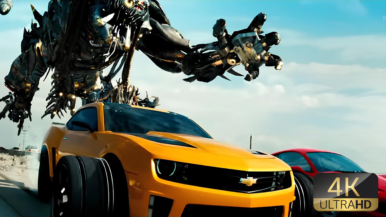 Transformers | Autobots vs Decepticons Freeway Battle – Intense 4K Chase!