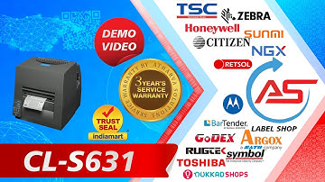 CL-S631  PRINTER DEMO VIDEO  CONTACT ATHARVA SOLUTIONS FOR INFINITE BARCODING SOLUTION
