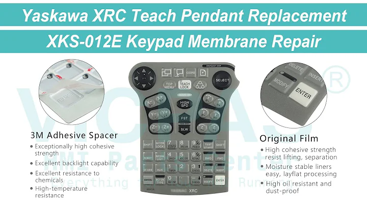 XKS-012E Yaskawa XRC MOTOMAN Teach pendant Keyboard Membrane Repair Replacement