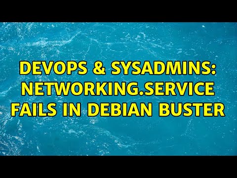 DevOps & SysAdmins: networking.service fails in Debian buster
