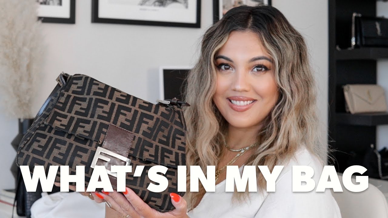 What'S In My Bag 2021| Summer Edition! Fendi Zucca Mamma Baguette - Youtube