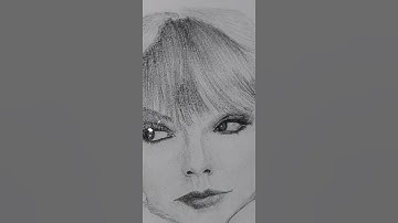 Drawing Taylor Swift  Timelapse  (19/100) #shorts @TaylorSwift