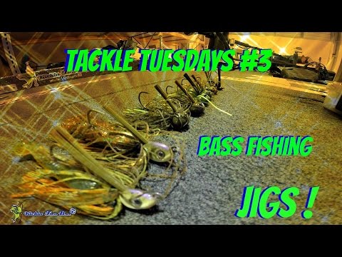 flw videos Tackle Tuesdays #3 ~ Jigs (Bass Fishing Football Jigs, Swim Jigs, Hair Jigs)
