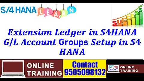 S4HANA 2021|| Extension Ledger in S4HANA|| GL Account Groups Setup|| Primary and Secondary Cost Ele