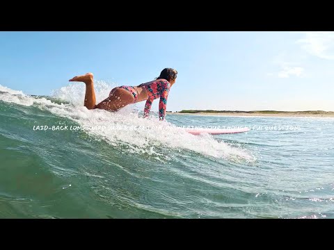 新品激安さすらいサーフTVカナンちゃん御愛用ROXYの277cm9’1白xブルー Sasurai Surf TV - YouTube