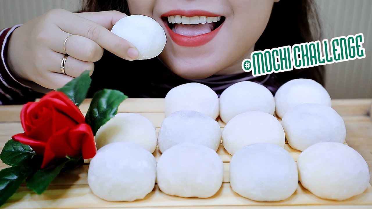 ASMR MOCHI ICE CREAM もちアイスクリーム CHALLENGE CREATED BY MOXIE BEAST , EATING SOUNDS| LINH-ASMR