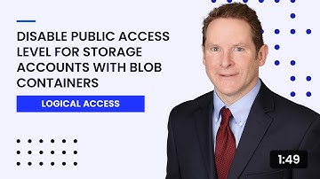 Disable Public Access Level for Storage Accounts with Blob Containers