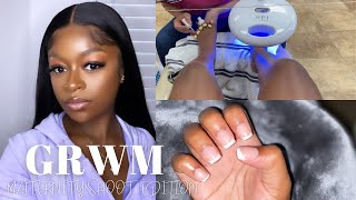 GRWM: Maternity Photoshoot | Hair + Nails + Makeup