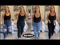 TRYING OLD NAVY'S JEANS (SIZE 14) | OG STRAIGHT LEG,  SLOUCHY STRAIGHT LEG, EXTRA HIGH RISE SKINNY