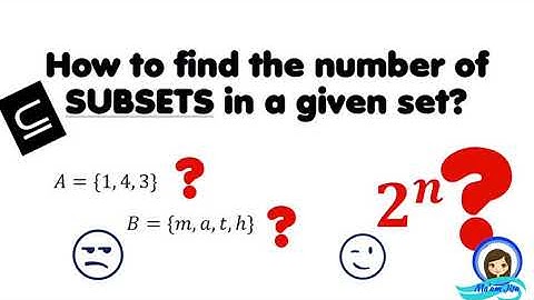 How to find the number of subsets