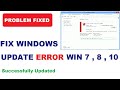 #Fix #Windowsupdate #update error on windows 7 , 8 , 10 #how to fix windows update error