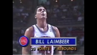 Bill Laimbeer Outscores Shaq a Week Before Retiring