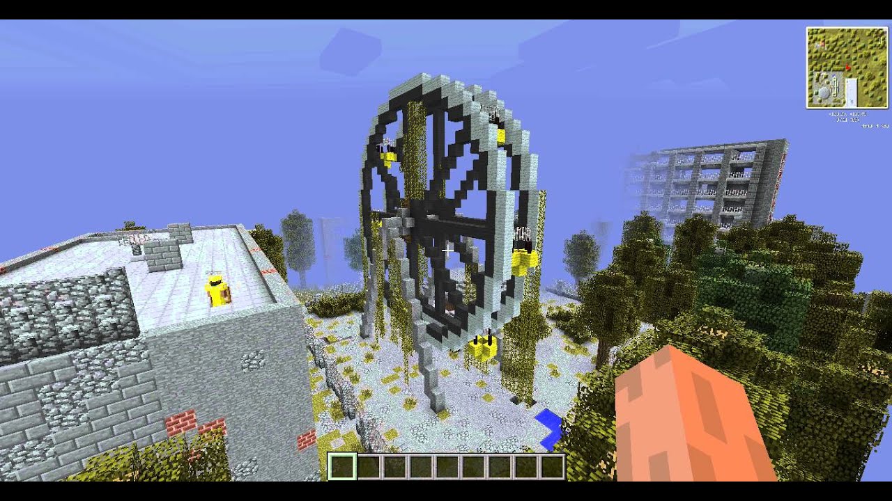 Выживание в чернобыле майнкрафт карта