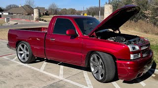 KANDY RED SILVERADO SUPERCHARGED SLEEPER ! One Of A Kind Supercharged 6 6l 2500hd Single Cab Short Bed