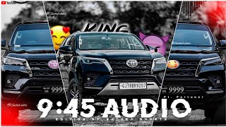 9 45 Ft Fortuner Video Video Status 9 45 Audio Edit By Sutheb Shorts 45