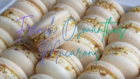 🍪 French Osmanthus Macaron Tutorial | Perfect Macaron Shells & Filling 😋