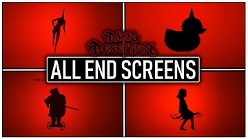 Dark Deception All End Screens (Chapter 1-5) | Dark Deception To Be Continued Screens (Chapter 1-5)