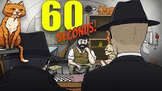 NEW SECRET AGENT ENDING & WE GET A CAT! | 60 Seconds DLC (CATomic Ending)