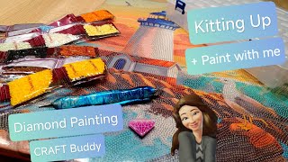 💎 Diamond Painting 3. Kitting Up ✂️+ Paint with me 🩷 | Craft Buddy Crystal Art 🌊