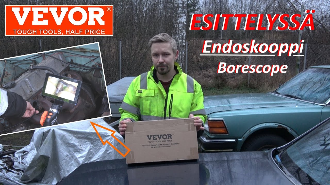Esittely - VEVOR - Endoskooppi kamera ahtaiden paikkojen tutkimiseen