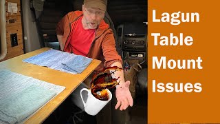 HOW WE FIXED OUR LAGUN TABLE MOUNT  It was sagging but now stuff stays on the table!