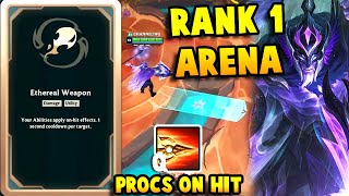 Rank 1 Arena Pantheon But My Spears Proc On Hit Effects And Do Massive Dmg Etheral Weapons