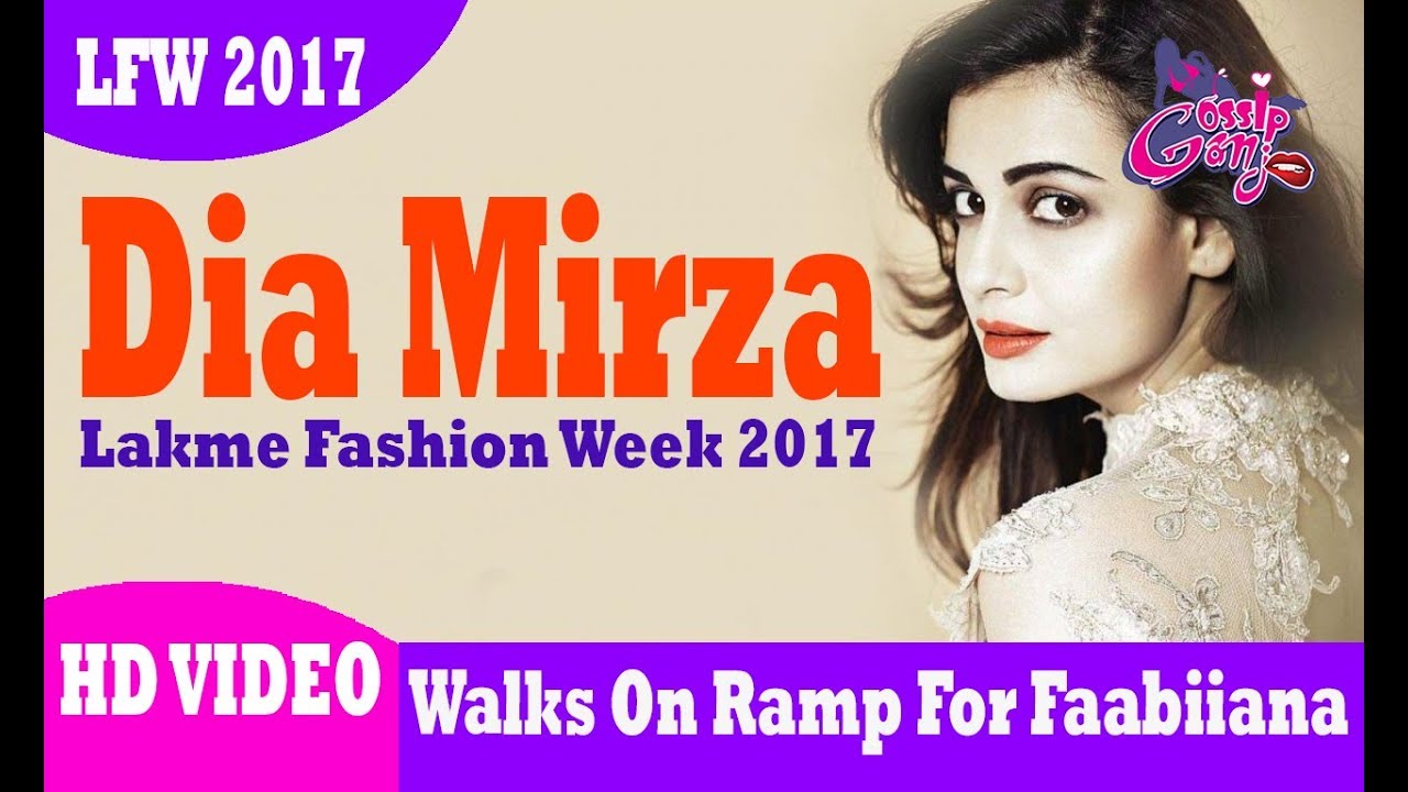 Dia Mirza Walks On Ramp For Faabiiana At LFW Winter Festive 2017