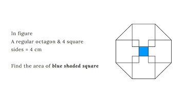Geometry problem involving octagon and square