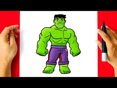 Vídeo: Como Desenhar Um Hulk