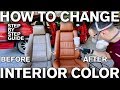 How to change car interior color with dye bmw