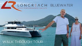 WALK THROUGH TOUR with OWNERS:  Longreach 1900 Bluewater Power Catamaran