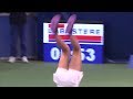 Marta Kostyuk backflip celebration