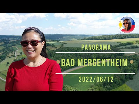 Panorama around Bad Mergentheim in Baden Wuerttemberg Germany