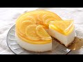 オレンジ・レアチーズケーキの作り方 オーブンなし&卵なし