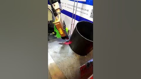 Laser sensor find the tube seam before #robot welding