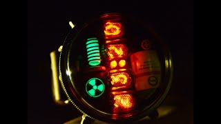 Fallout style atomic NIXIE watch