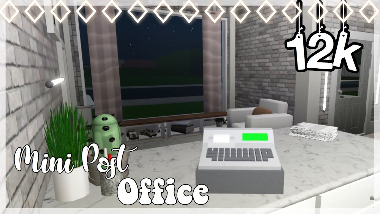 Mini Post Office 12k Bloxburg dazzlinq YouTube