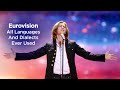 Eurovision: All Languages And Dialects Ever Used