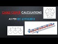 Cable cleat calculations