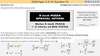 Maths screencast Paper 2 2018 JC HL Question 14